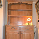 Handcrafted wall unit in Chester dining room